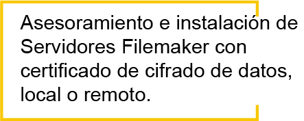 Instalacion de certificados de seguridad para servidores Filemaker